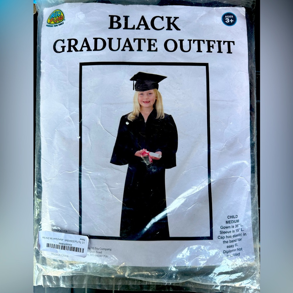 Child’s Black Graduate Outfit/Costume